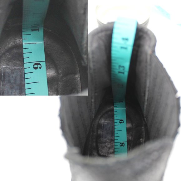 Moma Black Leather Chelsea Boots Round Toe Handmade Goodyear Welt - Picture 12 of 15